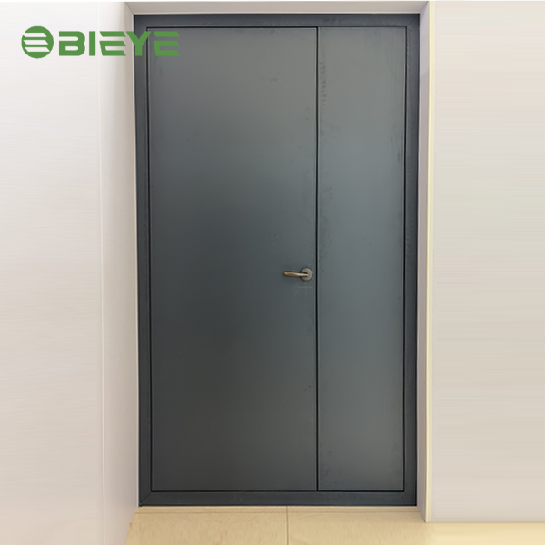 Modern Style Frameless Aluminum Glass Exterior Swing Bathroom Entry Door with Thermal Insulation for Hotel Use