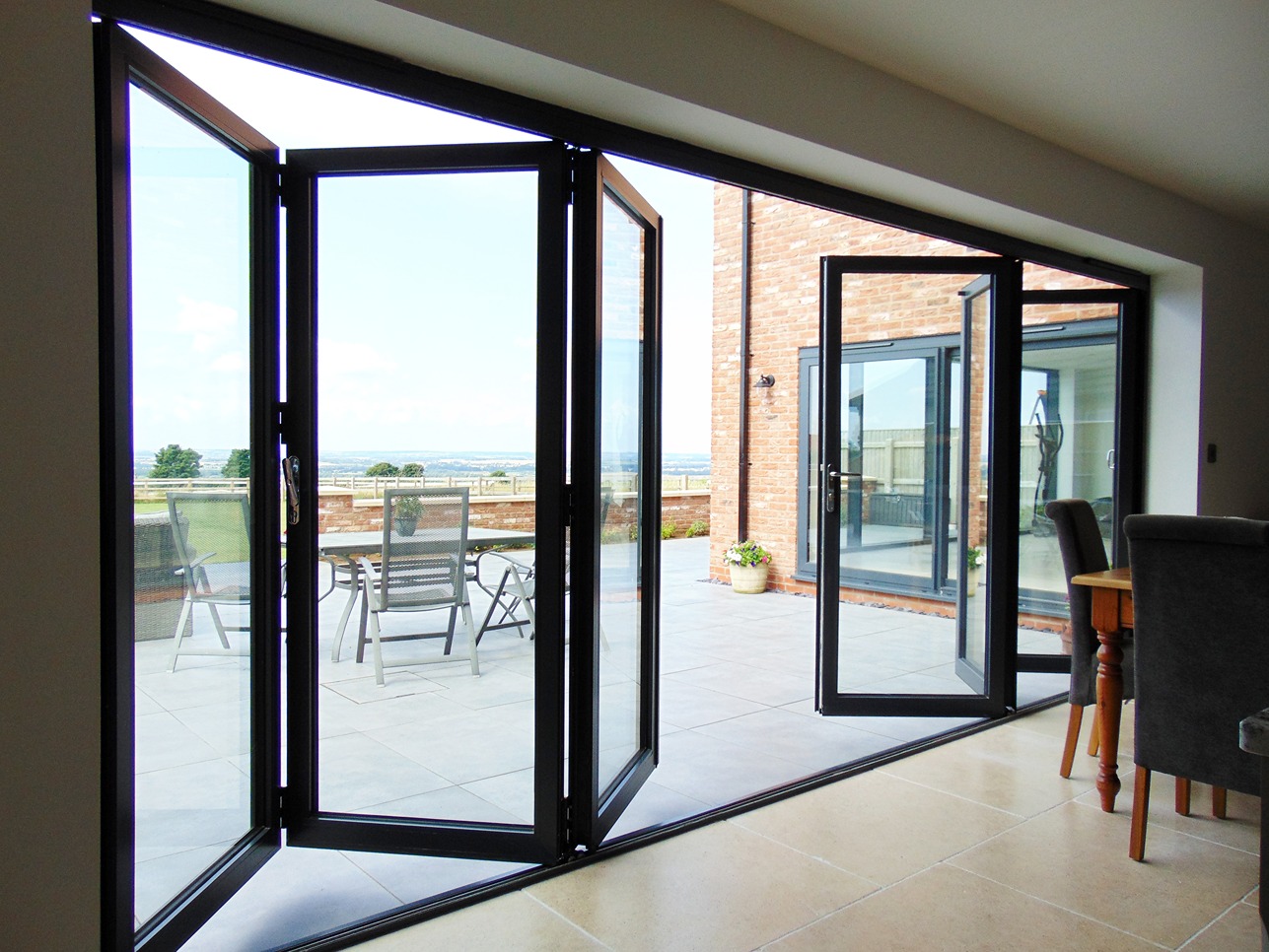 Premium Fireproof Aluminium Folding Door with Soundproof Features