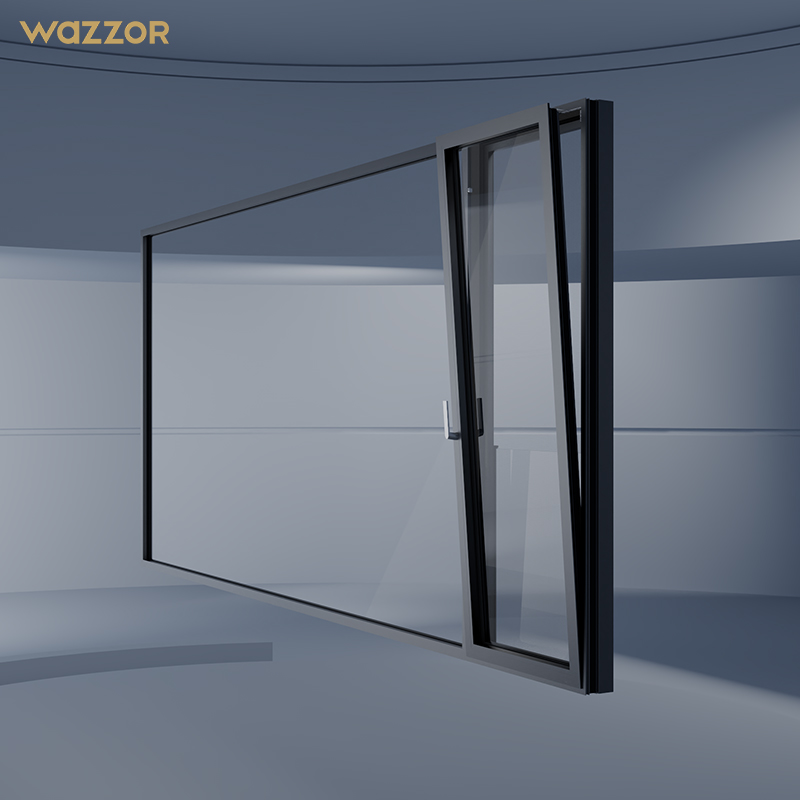 Wazzor House Windows For Sale Factory Direct Price Aluminum Glass Casement Window With Mosquito Fly Net Screen