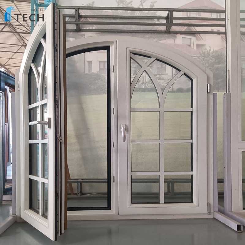 New Design Best Price Safety Aluminum Clad Wood Casement Windows With Colonial Bar for Garden House