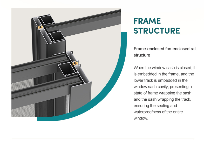 ZEKIN Sliding Windows Thermal Break Aluminum Frame with Double Glazing Low-E Glass Window for Balcony Patio Custom Size