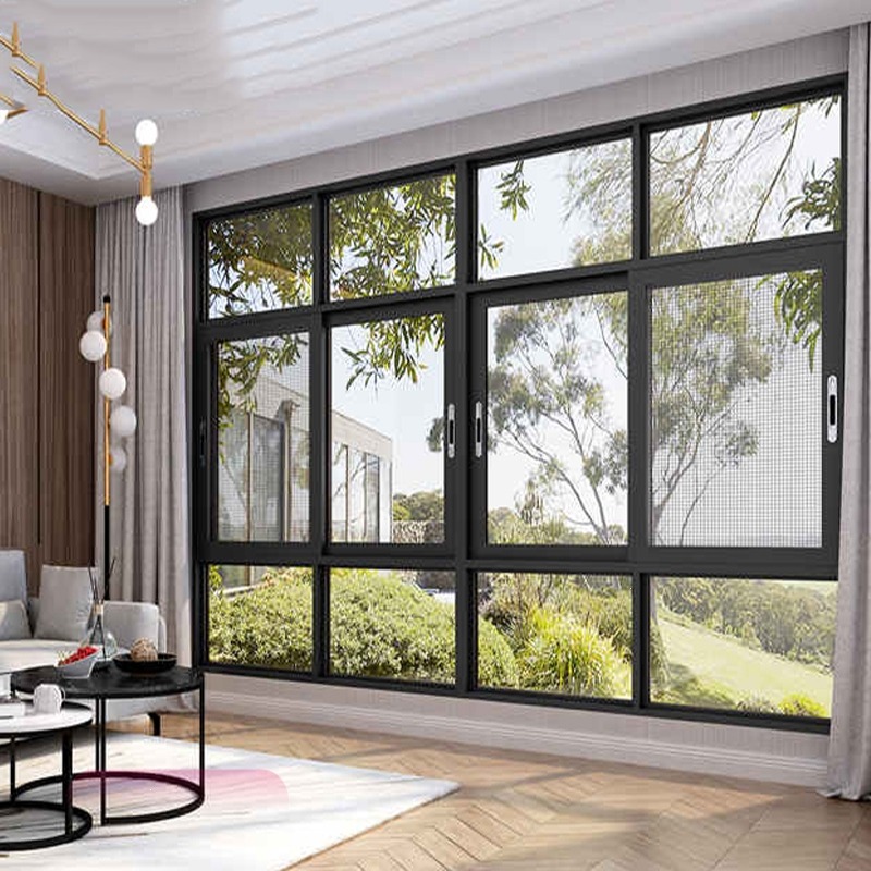 Aluminum Alloy Swing Out Hinges Horizontal Opening Slide Swing Balcony Sliding Windows for Hotels Living Rooms Apartments Villas