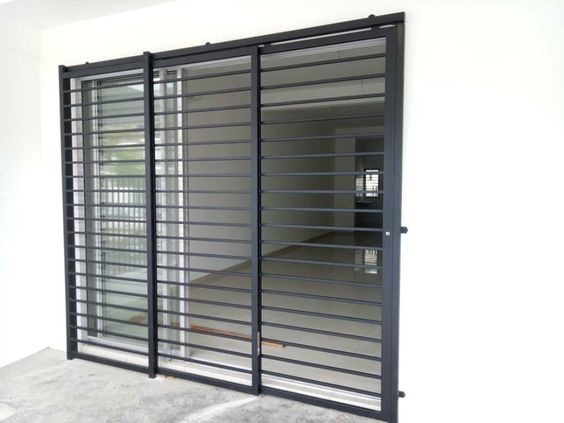 CBMmart Customization Burglar Bars Windows Retractable Commercial Security Aluminum Doors for Supermarket Anti-Theft Industrial