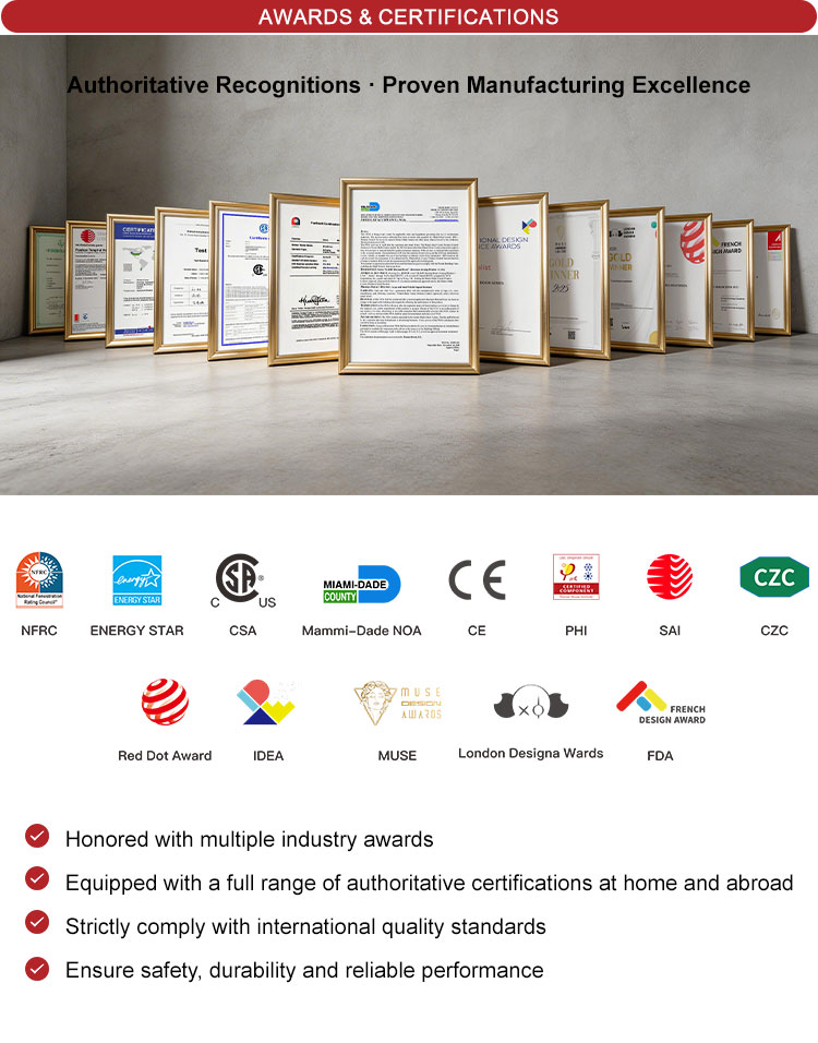 Modern NFRC Certified Thermal Break Aluminum Sliding Door Overview