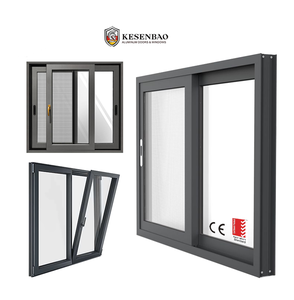 AS2047 CE Custom European Style Black Aluminum Balcony Sliding Glass Windows