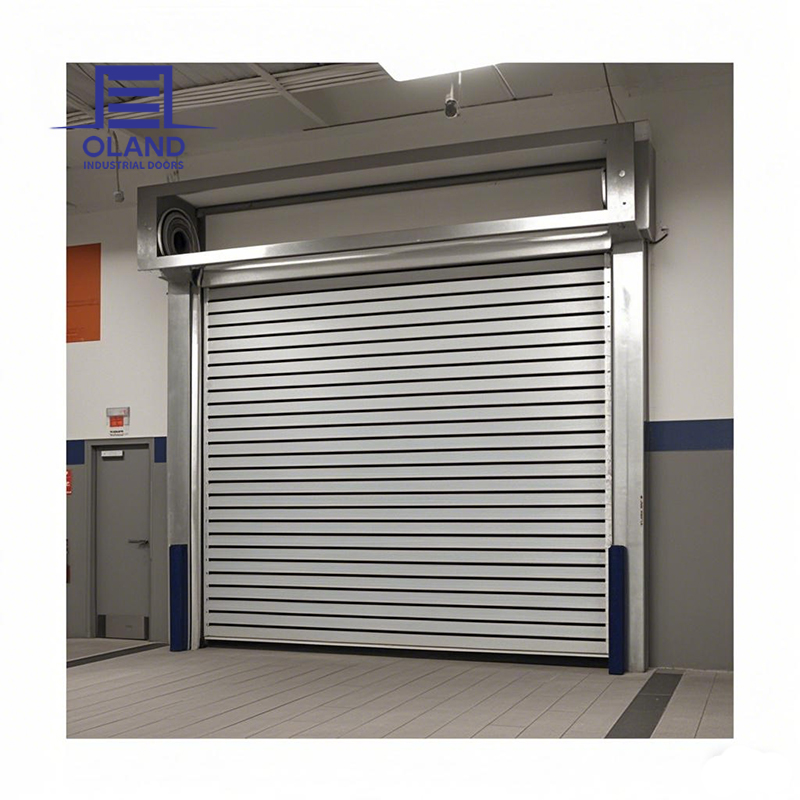 Wind Resistant Industrial Roll Rigid Spiral Fast Door Insulated Hurricane Aluminum Roller Doors High Speed Door