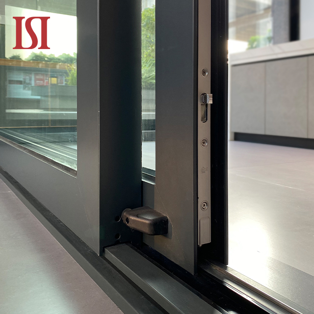 Top Brand Custom French Design Style Villas Aluminum Sliding Door Interior Exterior Electronic Fingerprint Lock