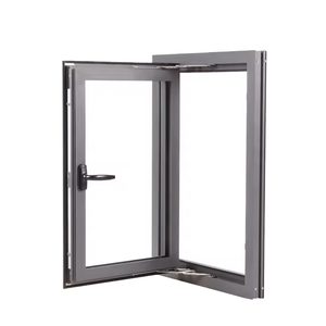 AS2047 Certified Aluminum Casement Window With Retractable Screen Double Glazed Dust Proof For Australian House