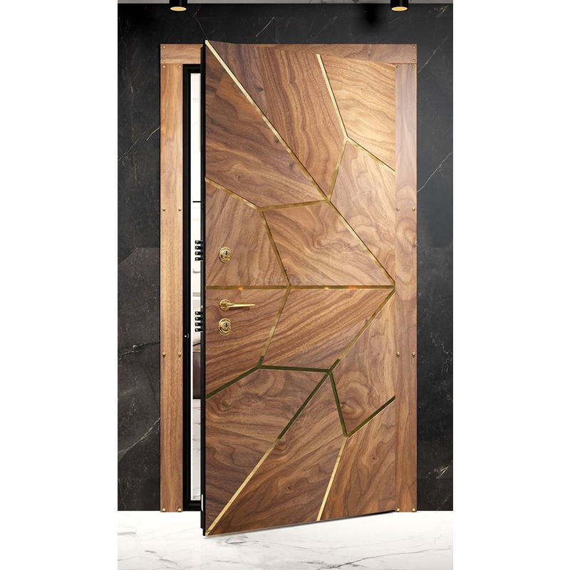 Custom Modern Decorative Exterior 3D Aluminum Front Double Entry Doors