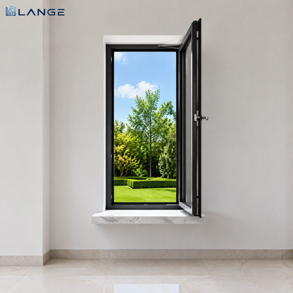 LANGE Luxury CE Certified Thermal Break Aluminum Tilt Turn Casement Windows Aluminum Alloy Windows Inward Opening Windows