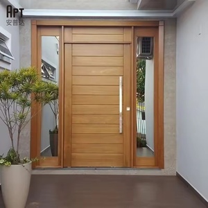 Luxury Aluminum Glass Anti-Theft Pivot Entry Doors Modern Exterior Door Design for Villa and Hotel Main Entrance