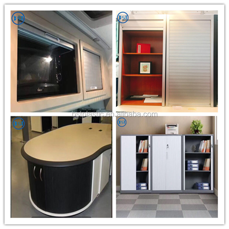 Caravan Furniture Door PVC ABS Roller Shutter Slat Kitchen Caravan Accessories Shower Tambour Door