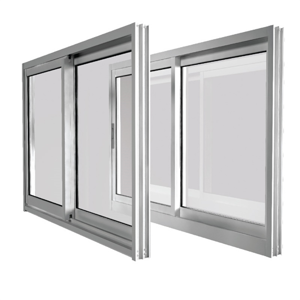 Modern Anti-Theft Aluminium Sliding Doors and Balcony Windows AS2047 Horizontal Design with Louver Curtain Tinted Glass Screen