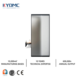 American Style NFRC Black Frame Aluminum Alloy Bedroom Casement Door Waterproof Double Insulated Glass Soundproof Energy Saving