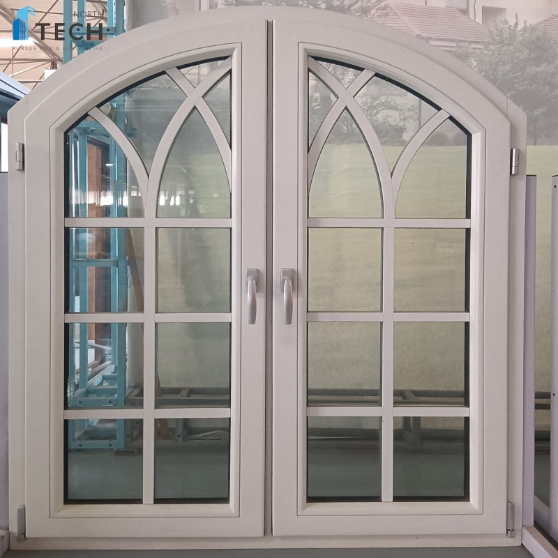 New Design Best Price Safety Aluminum Clad Wood Casement Windows With Colonial Bar for Garden House