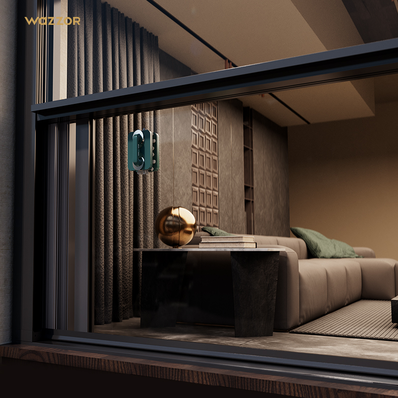 Wazzor Thermal Break Window Wholesale American Style Aluminum Double Hung Window Sash Lift up Vertical Sliding Window