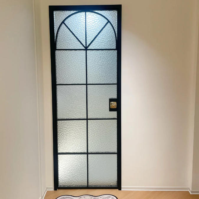 Xilonghe Modern Aluminum Swing Bathroom Door with Heat Insulation Waterproof Sound Insulation Interior Use for Hotels Apartments