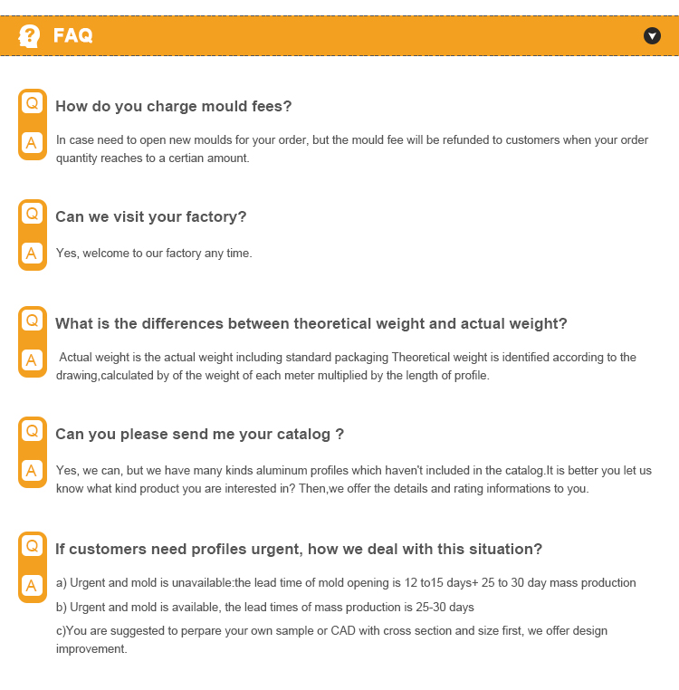 FAQ summary banner