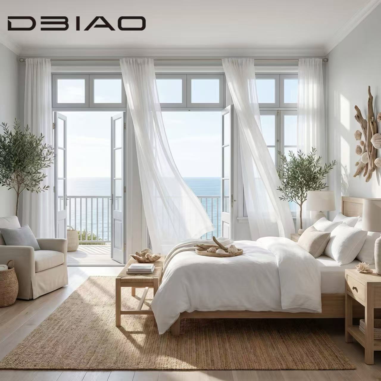 Modern Double French Entrance Door Durable Aluminum Alloy Frame Heat Insulated Glass Anti-theft Hardware for Bathroom Bedroom
