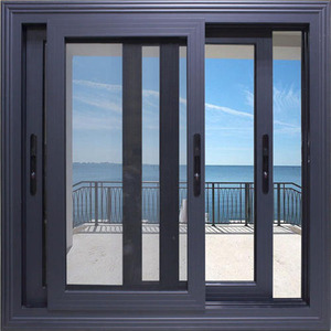 Double Glazing for House Windows, AS2047 AS2088 Two Track Sliding Double Glazed Thermal Break Waterproof Aluminium Windows