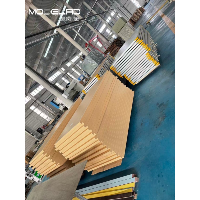 Modern Style Aluminum Wooden Door French Interior Door for Apartment Buildings Ecological Residence Door Factory Direct
