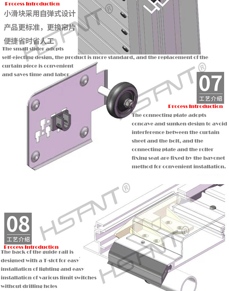 Vertical or Horizontal Roller Shutter Aluminum Tambour Door /Up Door -104000-2