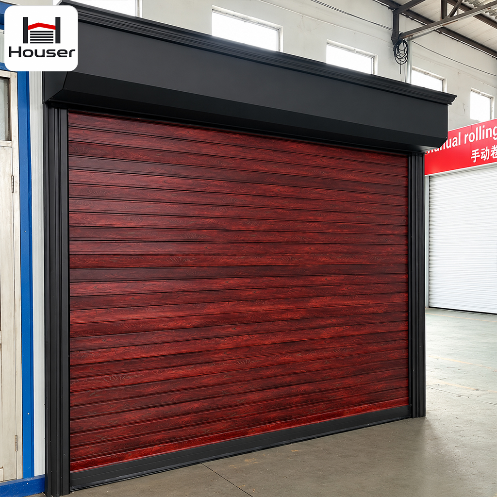 Automatic Weatherproof Hurricane Resistant Aluminum Rolling Shutter Garage Door for Logistics Center Factory Direct Price