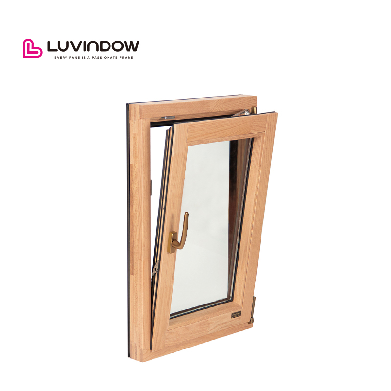 Luvindow Aluminum Clad Wood Casement Tilt and Turn windows Hurricane Impact Sample Window