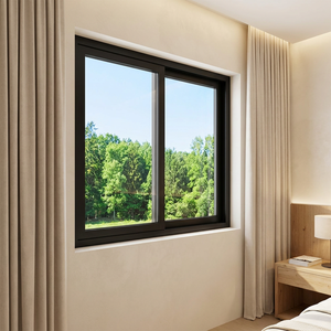 Burglar Proof Hurricane Impact Aluminum Horizontal Sliding Window