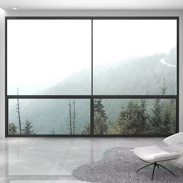 Aluminum Alloy Swing Out Hinges Horizontal Opening Slide Swing Balcony Sliding Windows for Hotels Living Rooms Apartments Villas