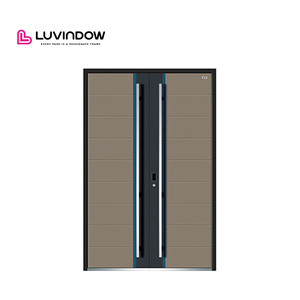 China top manufacturer security doors custom fireproof aluminum entrance doors