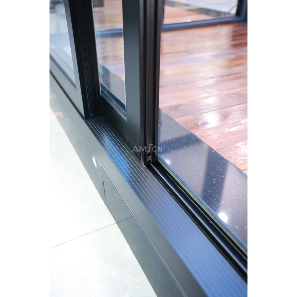 AMJ AS2047 Australian Pocket Stacker Windows and Doors Double Glazed Commercial Exterior Patio Panoramic Aluminium Sliding Doors