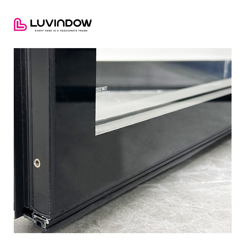 Soundproof Aluminum Exterior Doors Full View Design Slim Profile Hinged Doors for Apartments Bedrooms Entry Upscale Modern