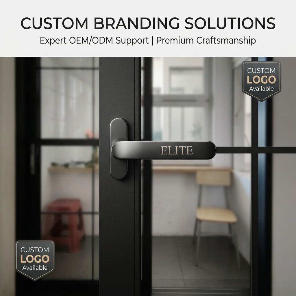 Modern Minimalist Interior Partition Sliding Door Aluminum Alloy Frame Double Glazing Tempered Glass Stainless Steel Security