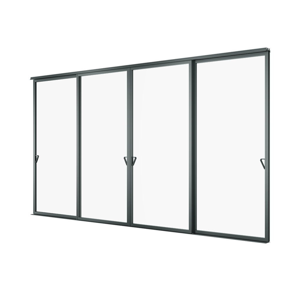 DERCHI Factory Direct Modern Customized Aluminum Profile Interior Sliding Glass Door for Office Kitchen Home