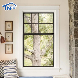 Custom NFRC Modern Waterproof Aluminium Double Glass Sash Window