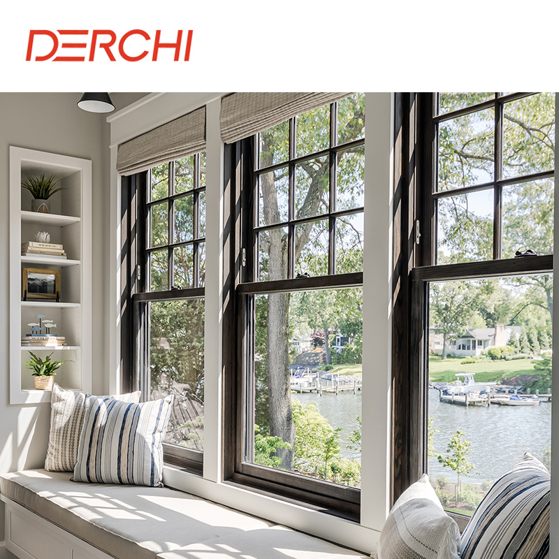 Double Hung Windows Modern Design High Quality of Aluminium Sash Windows Custom Hung Windows
