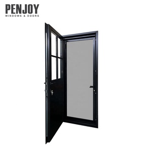 Thermal Break Aluminum Swing Door with Screen Window for Exterior Patio Custom Size