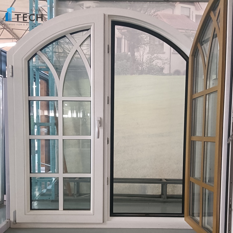 New Design Best Price Safety Aluminum Clad Wood Casement Windows With Colonial Bar for Garden House