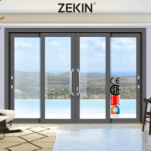 Customized Aluminum Glass Sliding Door Energy Efficient