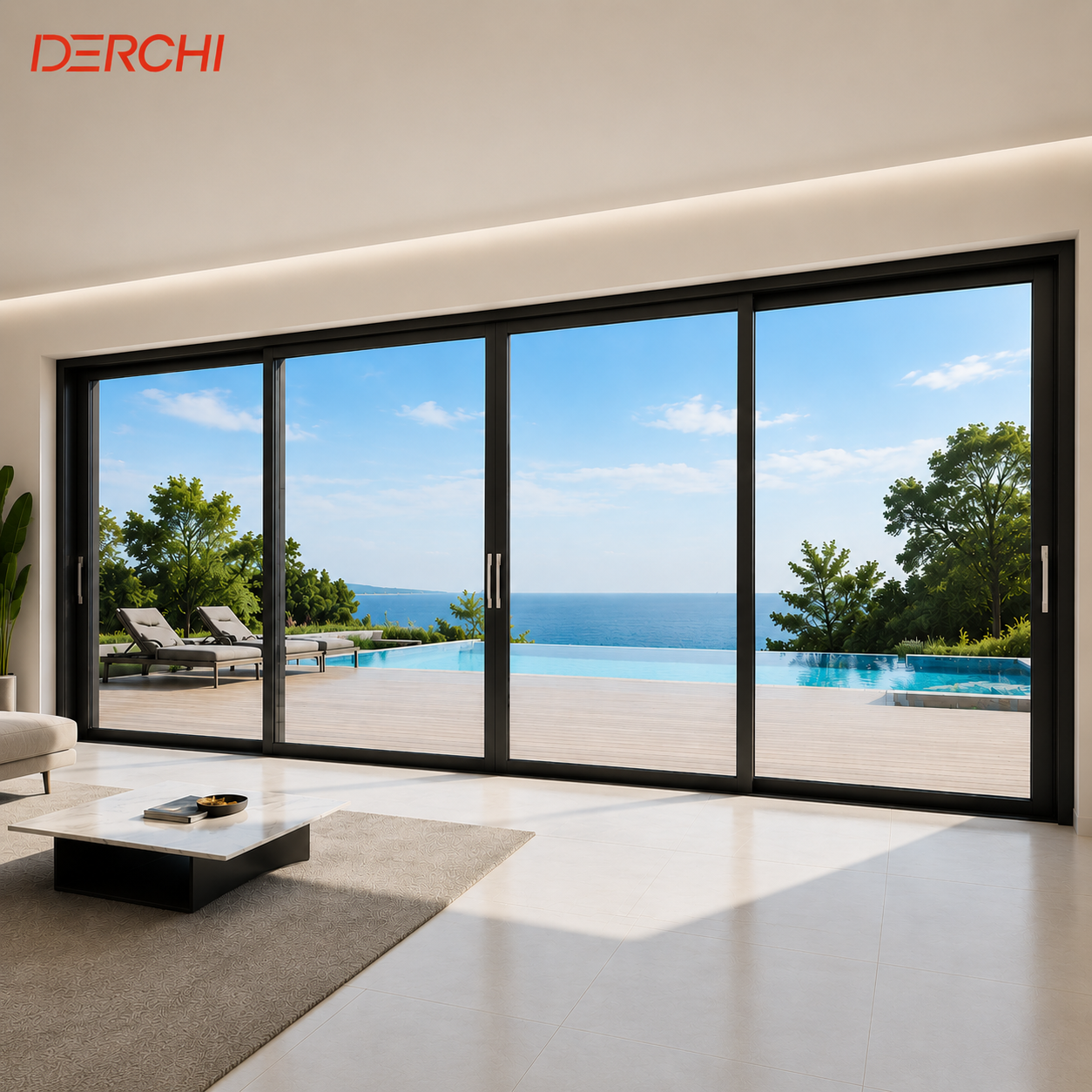 Advanced Aluminum Sliding Door System Double Glazed Low-E Glass Energy Efficient Soundproof Patio Door for Home Project