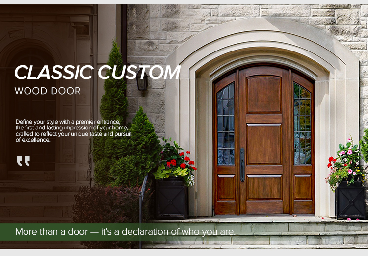 Custom Double-Hinged Entrance Door Showcase 1