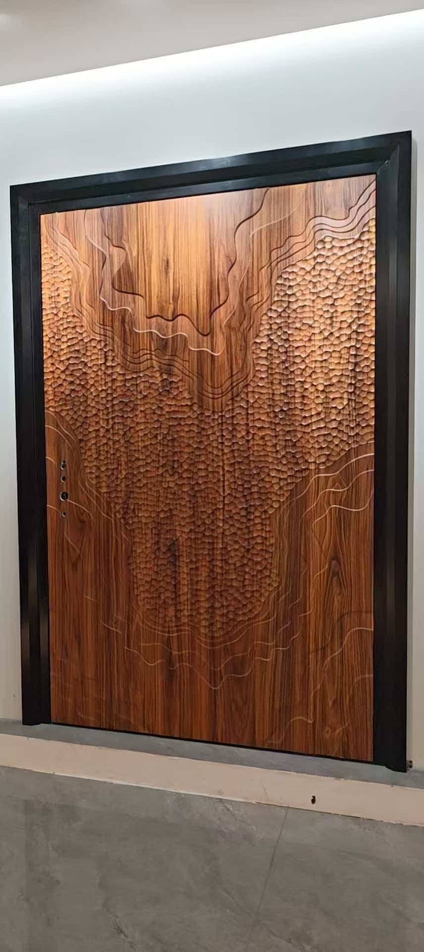 Hot Sale Modern Aluminum Entry Door with Large Glass Panel for Seaside Villa