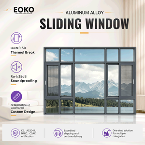 EOKO Custom Double Glazed Aluminium Sliding Windows