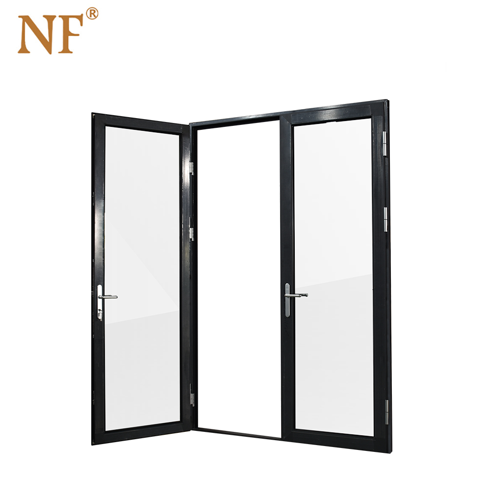 Foshan Aluminum Alloy Entry Doors Factory High Quality Modern Finished Swing Glass Door for Villa CE Certified