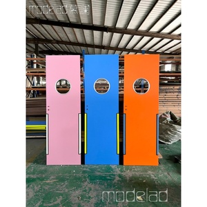 Aluminum Alloy Edge School Specific Solid Wood Composite Door