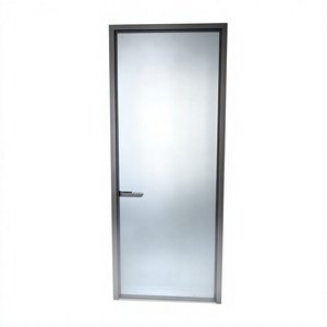 Minimalist Aluminum Glass Interior Bathroom Door