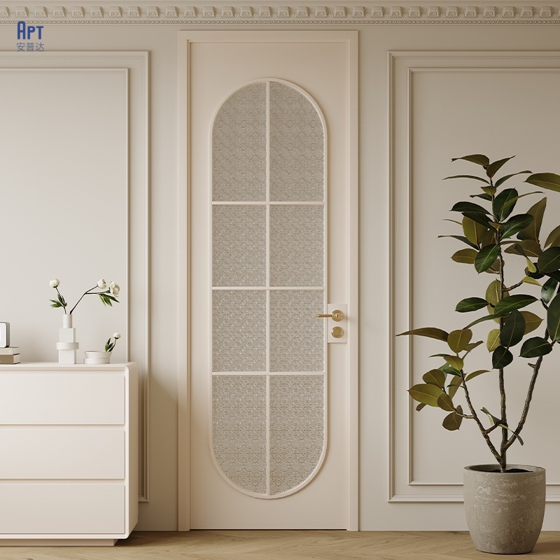 Exterior Interior French Style Aluminium Glass Dining Doors Custom Size Color Double Single Panels Tempered Glass Entry Patio
