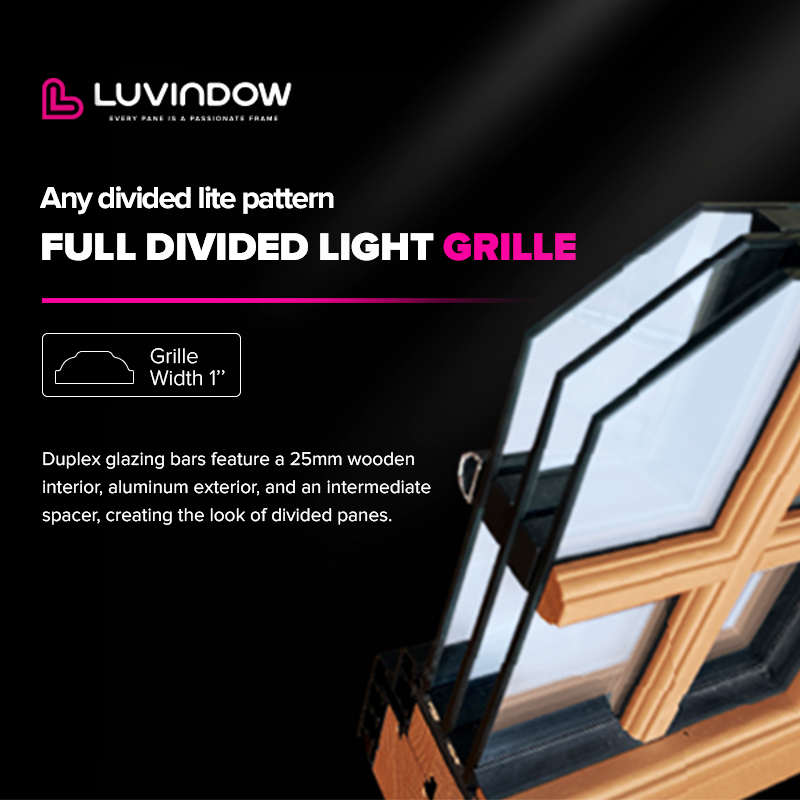 Luvindow Aluminum Clad Wood Casement Tilt and Turn windows Hurricane Impact Sample Window