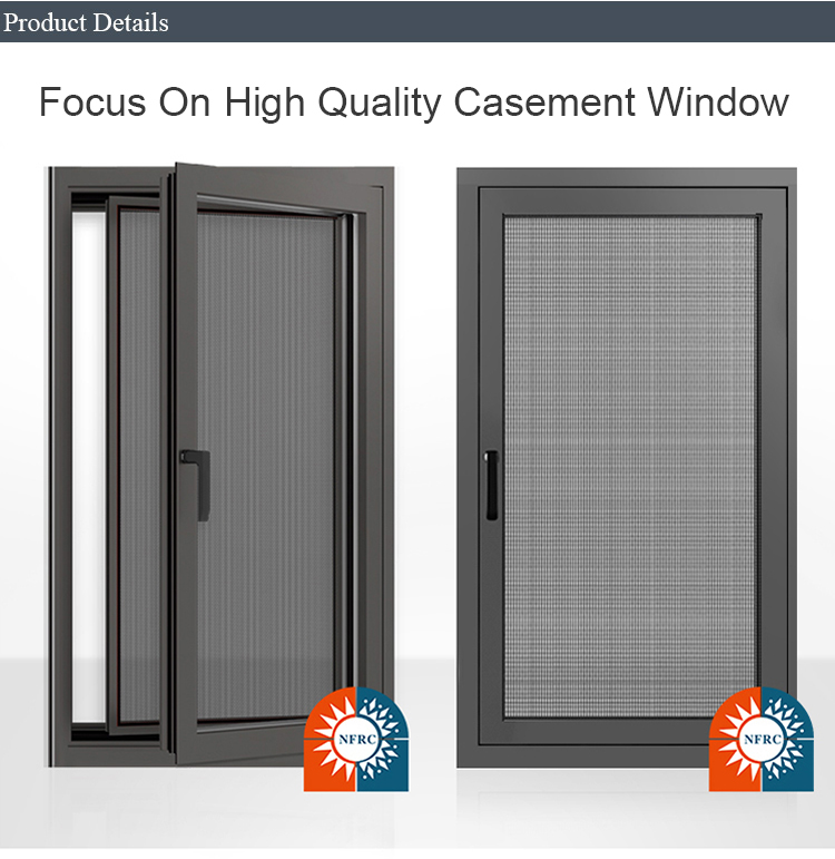 AS2047 Australian Standard Aluminium Alloy Double Glazed Glass Door and Aluminum Casement Window
